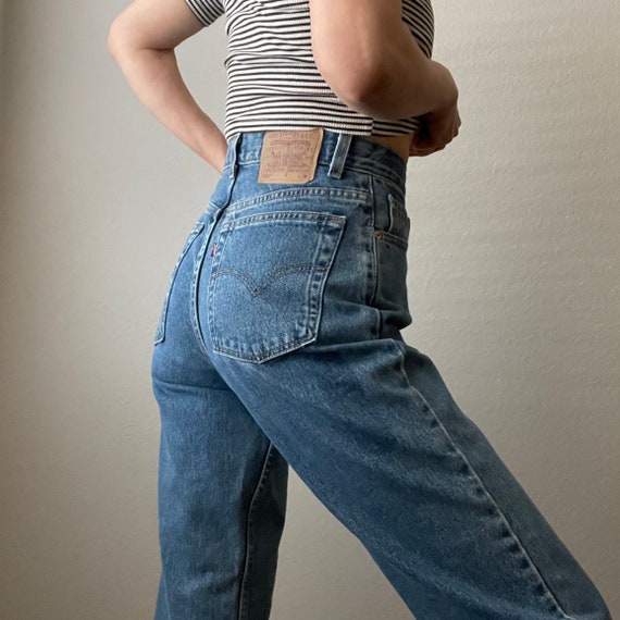 Vintage Levis 512 Slim Tapered Mom Jeans Made in USA Size 8 - Etsy UK