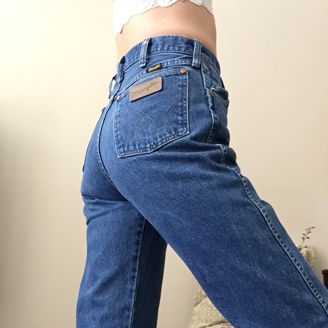 Vintage Wrangler High Waisted Jeans - Etsy