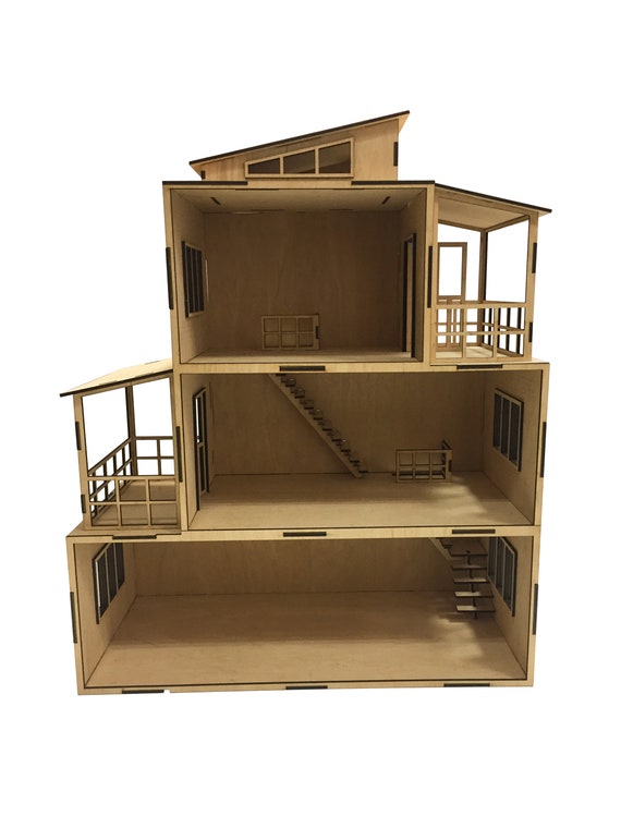 etsy wooden dollhouse