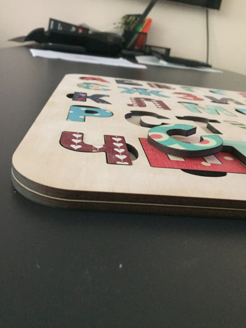 Wooden Alphabet Ukrainian Alphabet Puzzle Educational Toy Kids Etsy