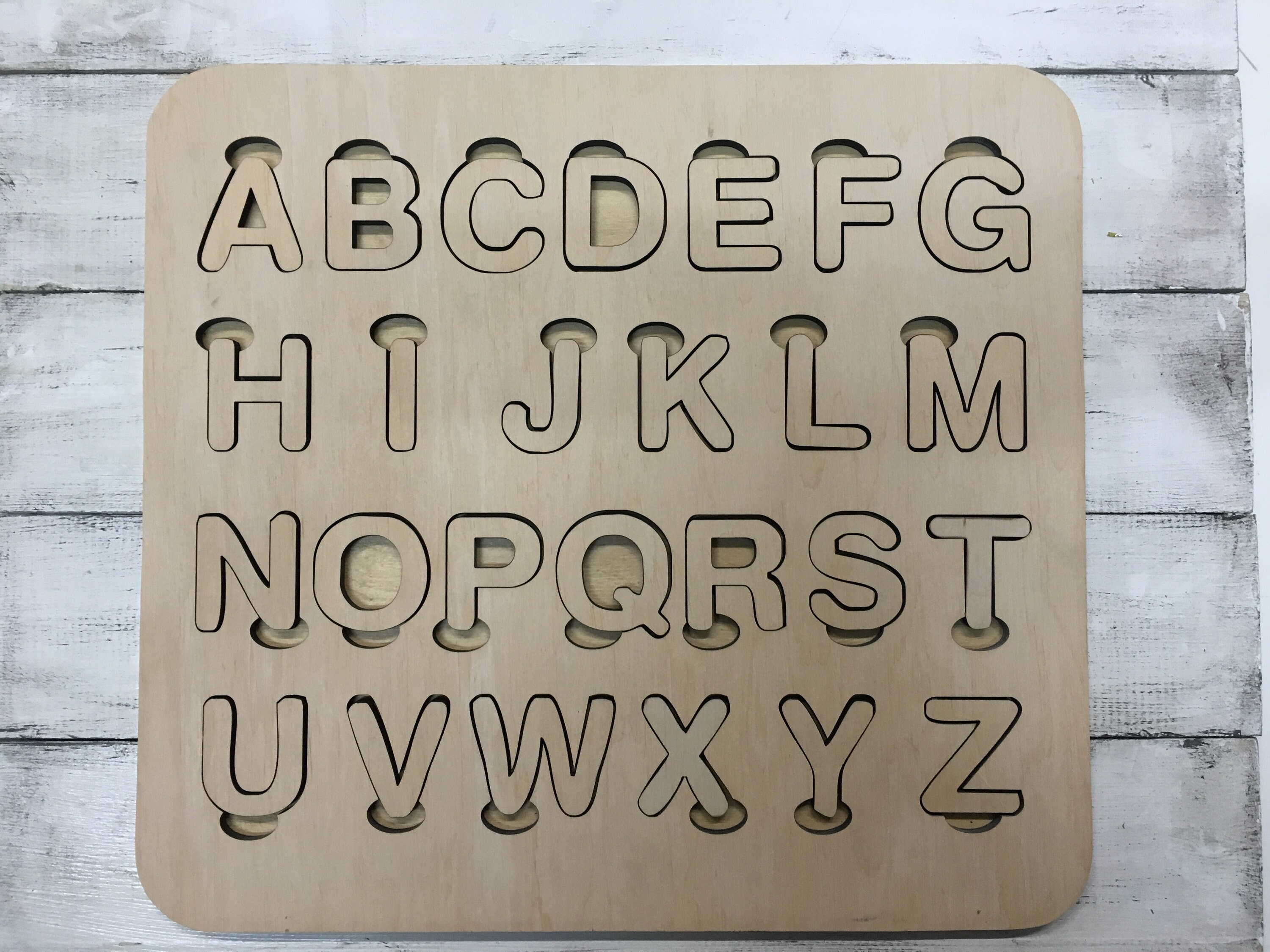 Wooden Alphabet Puzzle Educational Toy Kids Gift Toy Learning - Etsy