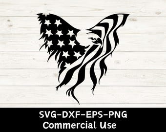 アメリカ国旗 ワシ SVG | アメリカ合衆国 | 星条旗 | Cricut
