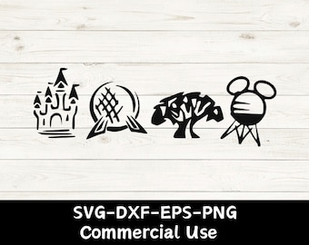 Parks Animal kingdom Epcot Magic Kingdom Castle, parks svg, cutting file for cricut silhouette, park hopper svg, park hop, png, SVG