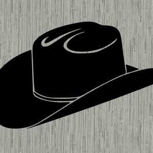 Cappello da cowboy in formato SVG, clipart cappello da cowboy, cowboy in formato SVG, file di taglio per silhouette cricut, png, eps