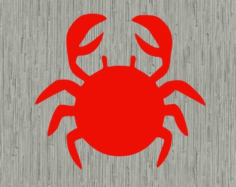 Crab monogram svg, crab monogram base svg, crab svg, cut files for cricut and silhouette, dxf, png, eps