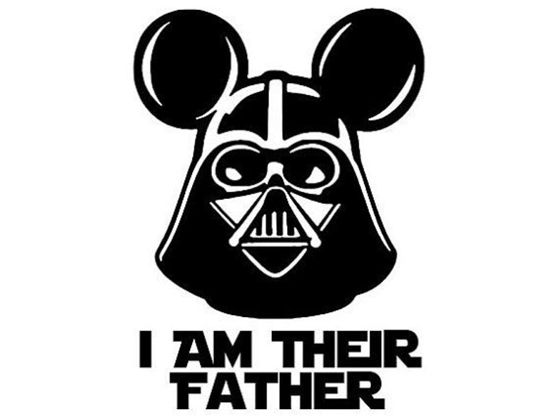 Download Mickey Darth Vader I am their father star wars svg | Etsy