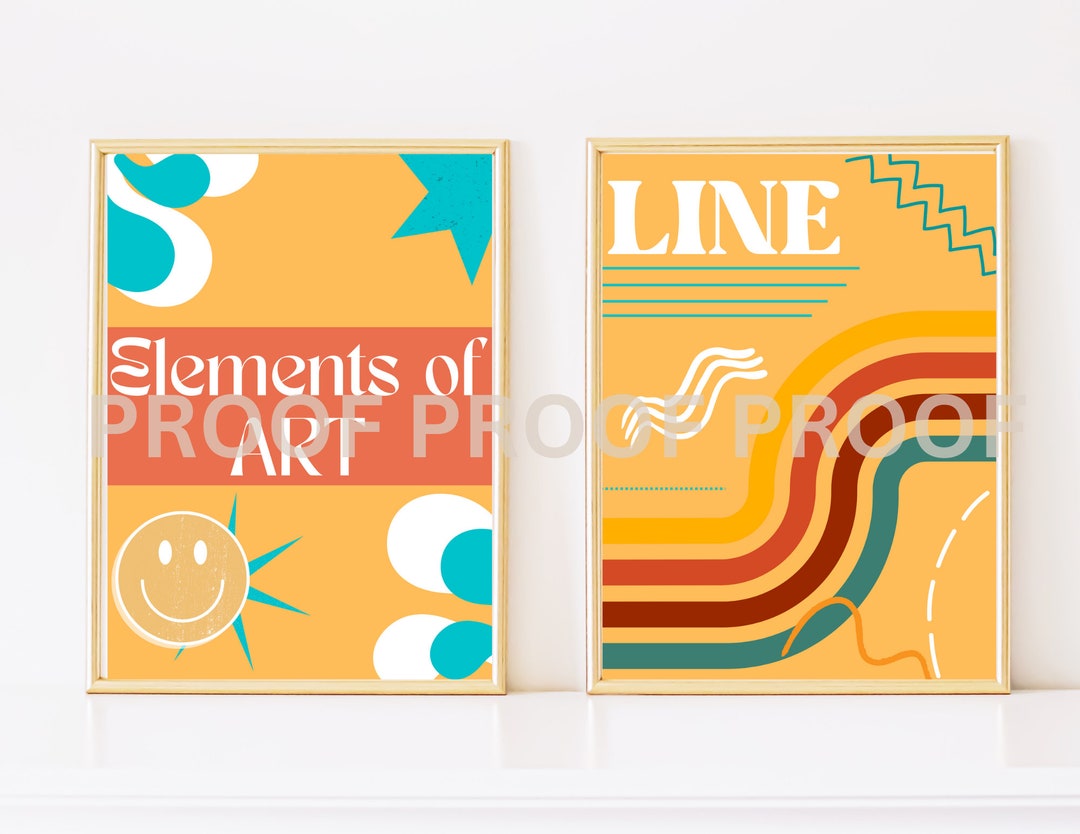 Elements of Art Posters Etsy
