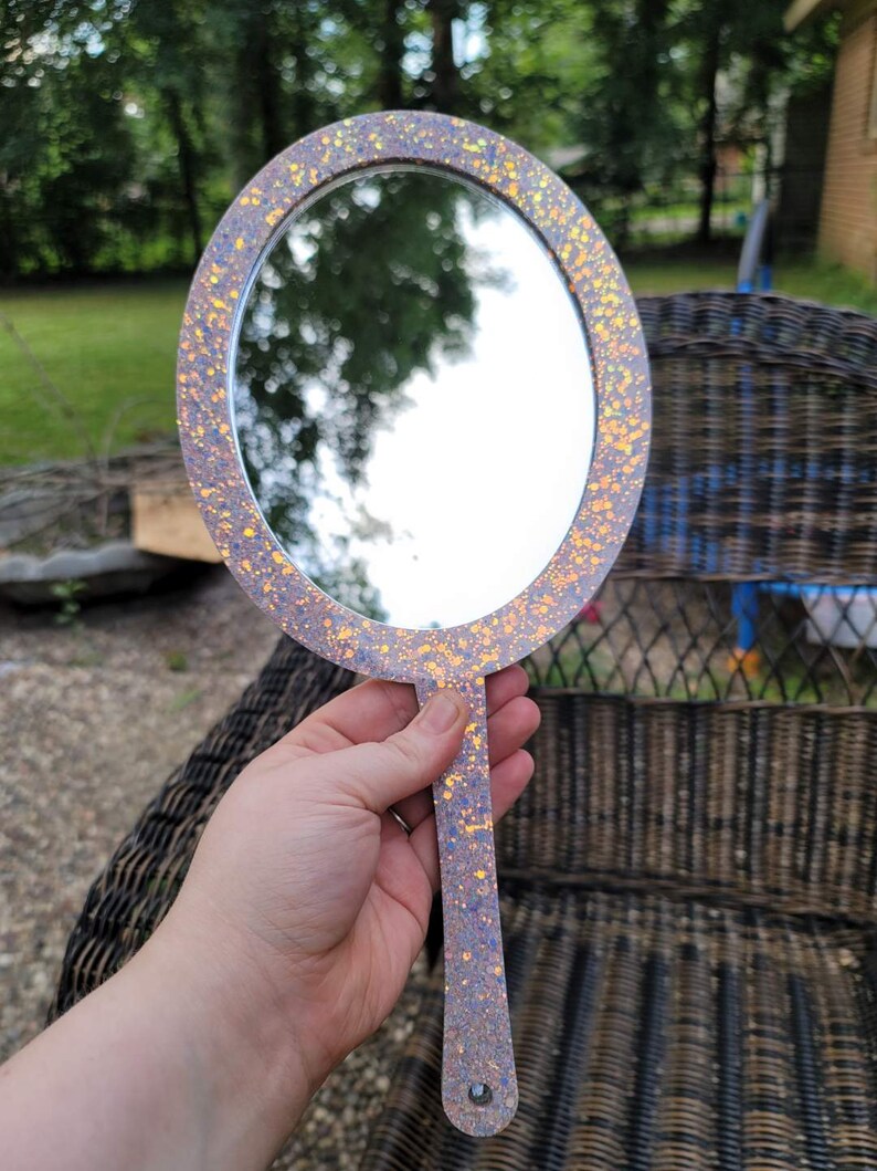 Large Hand Mirror Etsy