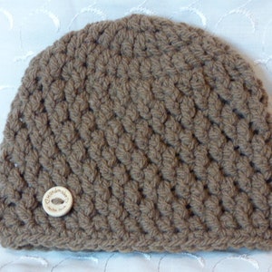 Handgemachte gehäkelte Mütze für Neugeborene / 0-3 / 3-6 Monate Baby oder Reborn Puppe ideales Geschenk / Babyparty / UK Verkäufer