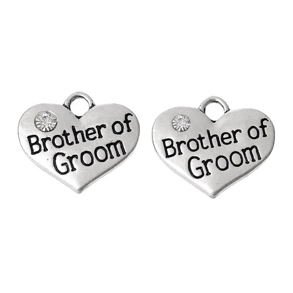 5 4 pcs silver tone Grand Mother rhinestone heart charms 16mm x 14mm