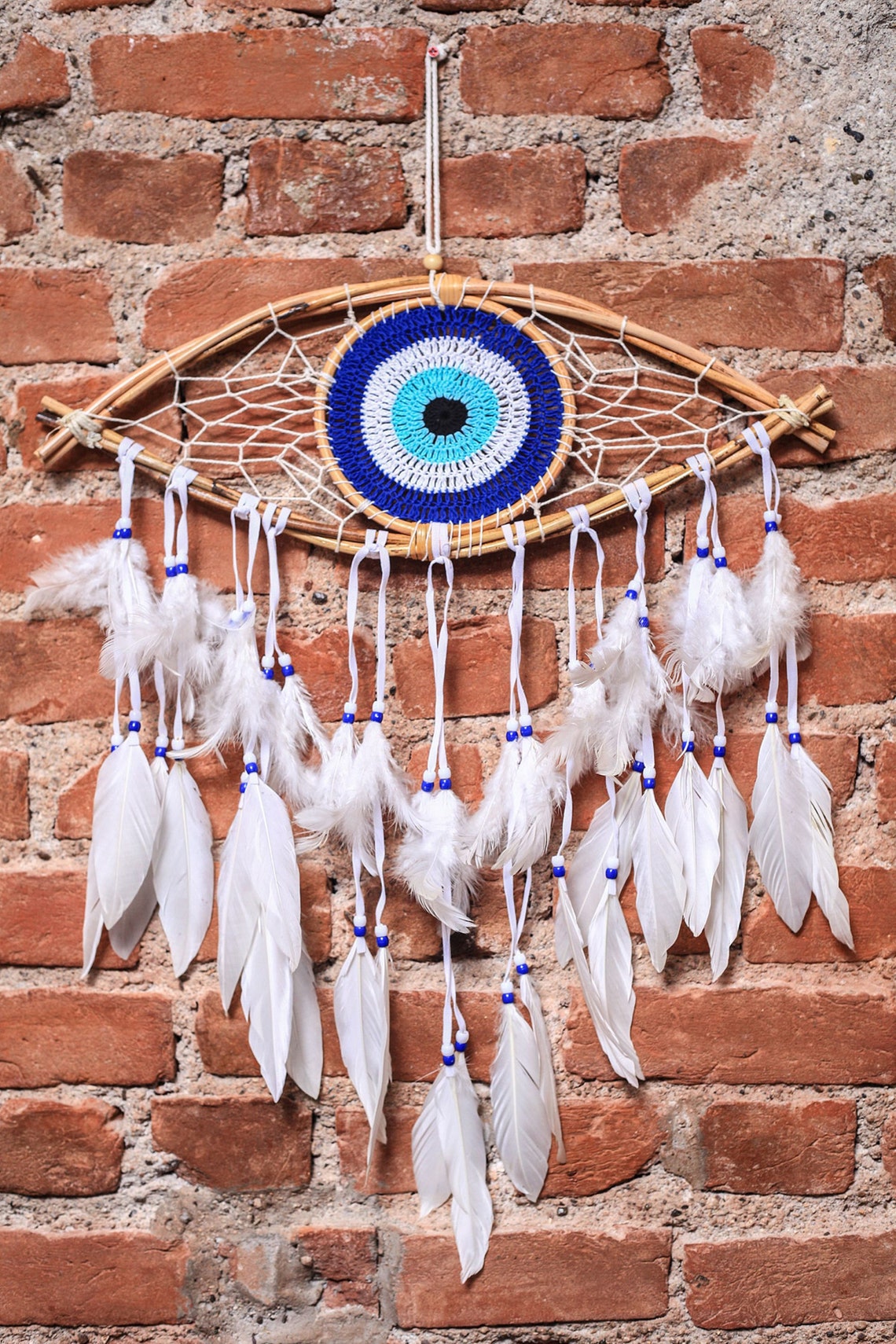 Evil Eye Dream Catcher Handmade Dream Catcher Native Etsy