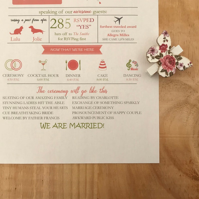 Wedding Infographic Template