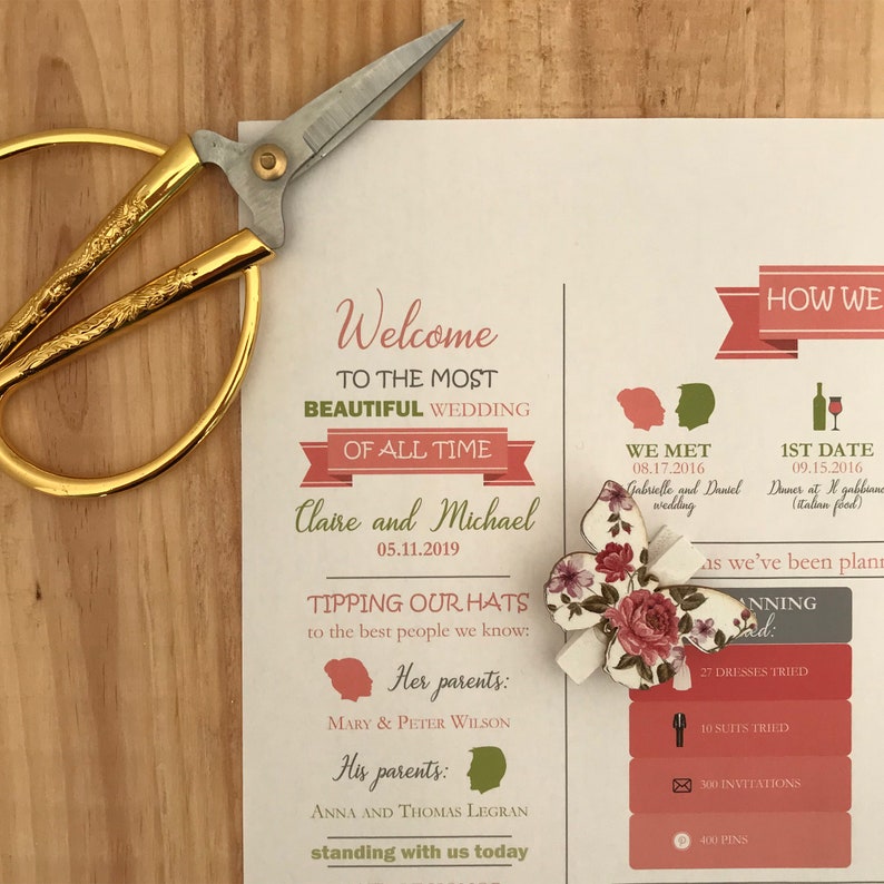 Wedding Infographic Template
