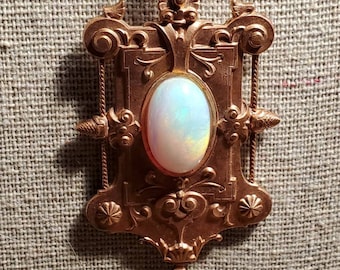 Victorian Copper Opal Necklace