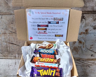 SNA Gift Chocolate Gift Thank You SNA Gift Box SNA Gifts Special Needs Assistant Gift Ideas Sna gift ideas Sna Presents for end of term gift