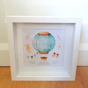 Zwillingsgeschenk, personalisierter Zwillingsrahmen, Geschenke für Zwillinge, Zwillingsbaby-Geschenk, Zwillingsrahmen, Zwillingsbaby-Geschenke, Geschenkidee für neue Zwillinge, personalisiertes Zwillingsgeschenk