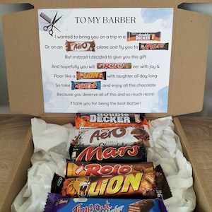 Regalo Barbiere Confezione regalo cioccolato barbiere Regali barbiere Idee regalo barbiere Regalo barbiere Regalo barbiere Grazie barbiere Grazie Idea regalo barbiere