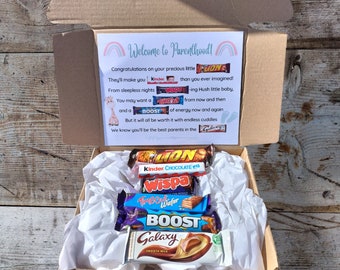 Neue Eltern Geschenk Schokolade Poem Box Geschenke für neue Eltern Geschenkideen für neue Eltern Geschenk-für-neue Eltern neue Eltern erschweren neue Eltern Geschenkidee