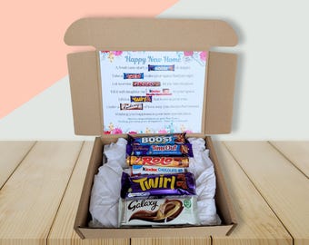 New Home Gift Box Housewarming Gift Box Personalized New Home Gift Box Couple New Home Personalized Box New Home Chocolate Gifts New Home