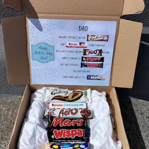 Fathers Day Gift Father&#39;s Day Chocolate Box Dad Chocolate Gift Gifts for Dad Father&#39;s Day Gifts Best Dad Gift Dad Gifts for fathers day