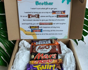 Brother Gift, Personalised Brother Gift - Brother Chocolate Gift Box | Brother Gifts, personal brother gift, brothergift, gift-for brother