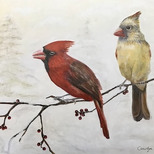 Cardinal Love-Digital Prints