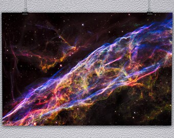 Veil Nebula Supernova Remnant Poster