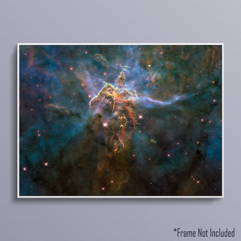 Mystic Mountain in the Carina Nebula Art Poster Print - Etsy