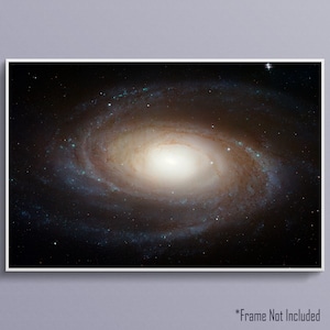 Spiral Galaxy M81 Hubble Image Art Poster Print