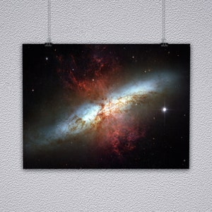 Starburst Galaxy M82 Poster image 1