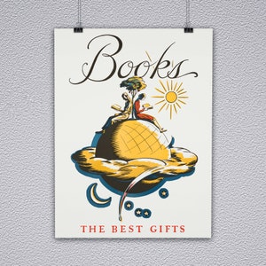 Books, The Best Gifts Vintage Poster Print