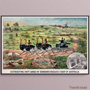 Columbus Buggy Company Advertisement, Vintage Poster Print