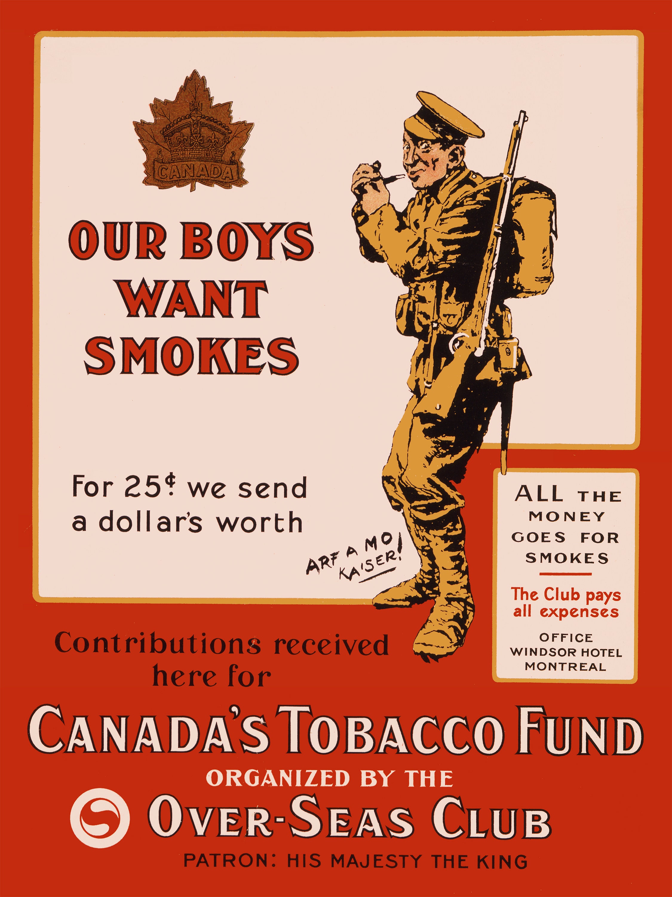 Canada's Tobacco Fund Poster