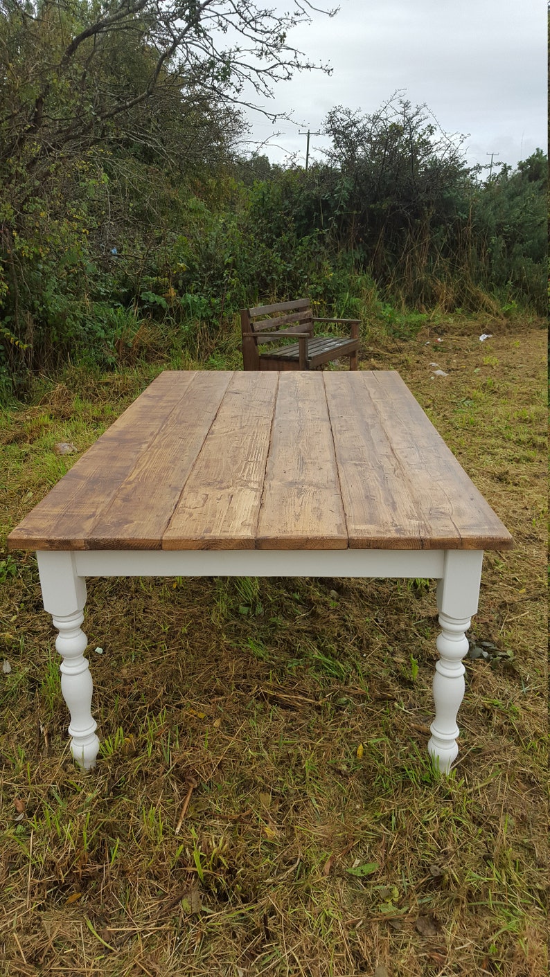 Rustic Shabby Chic Dining Table 10 Foot By 4 Image 0
