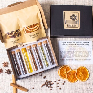 Rum Bits botanical and natural honey infusion gift box