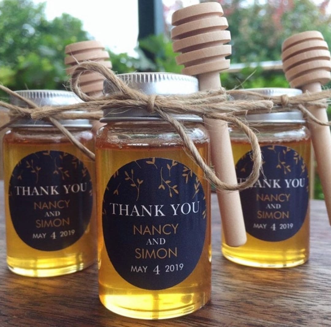 Honey Jar Wedding Kitchen Tea Baby Shower GLASS Jar Bomboniere Favours