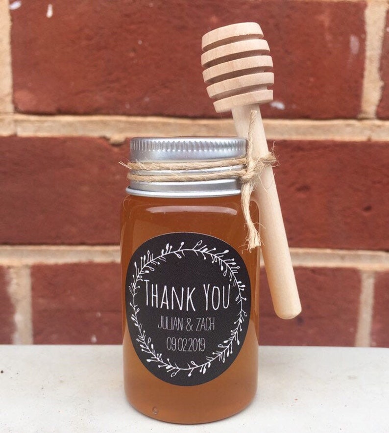 Honey Jar Wedding Kitchen Tea Baby Shower GLASS jar Bomboniere Etsy