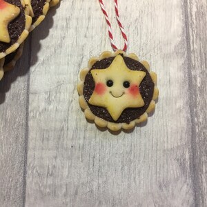 Mince pie christmas decorations