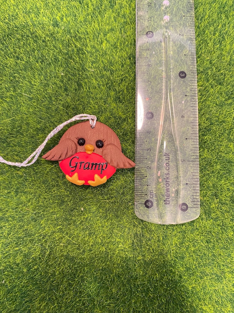 Robin Christmas Tree Decoration, Ornament, Personalised Gift Tags