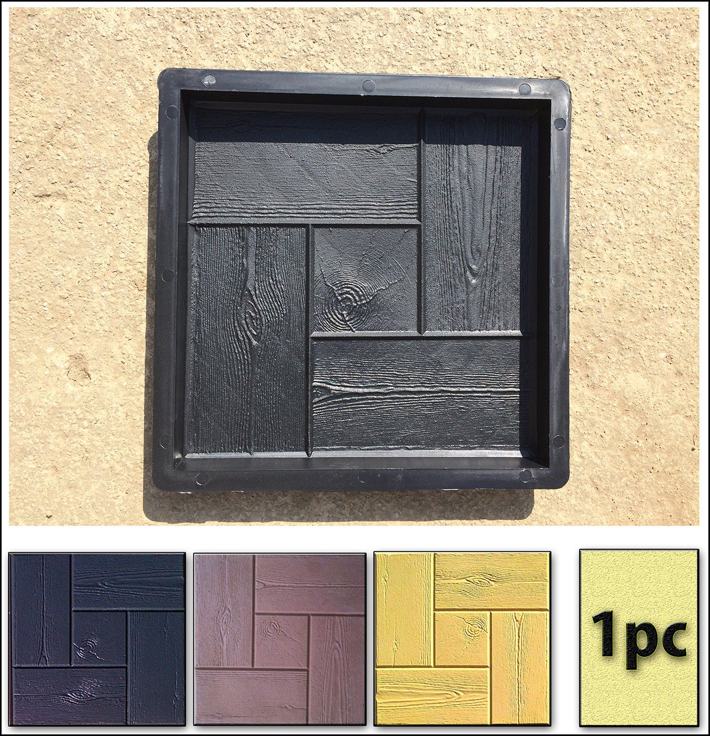 CONCRETE Mold WOOD Stone Plastic ABS Concrete Form Molds Etsy