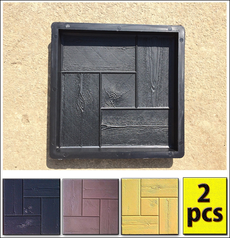 CONCRETE Mold WOOD Stone Plastic ABS Concrete Form Molds Etsy