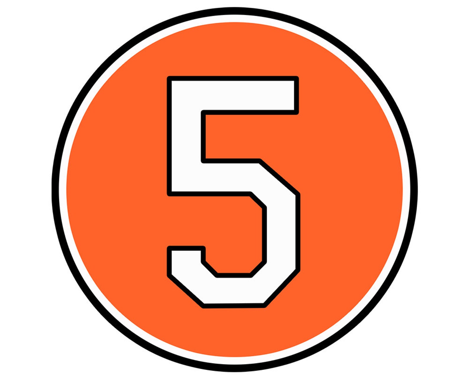 Brooks Robinson Retired Number Sticker Baltimore 5 Etsy