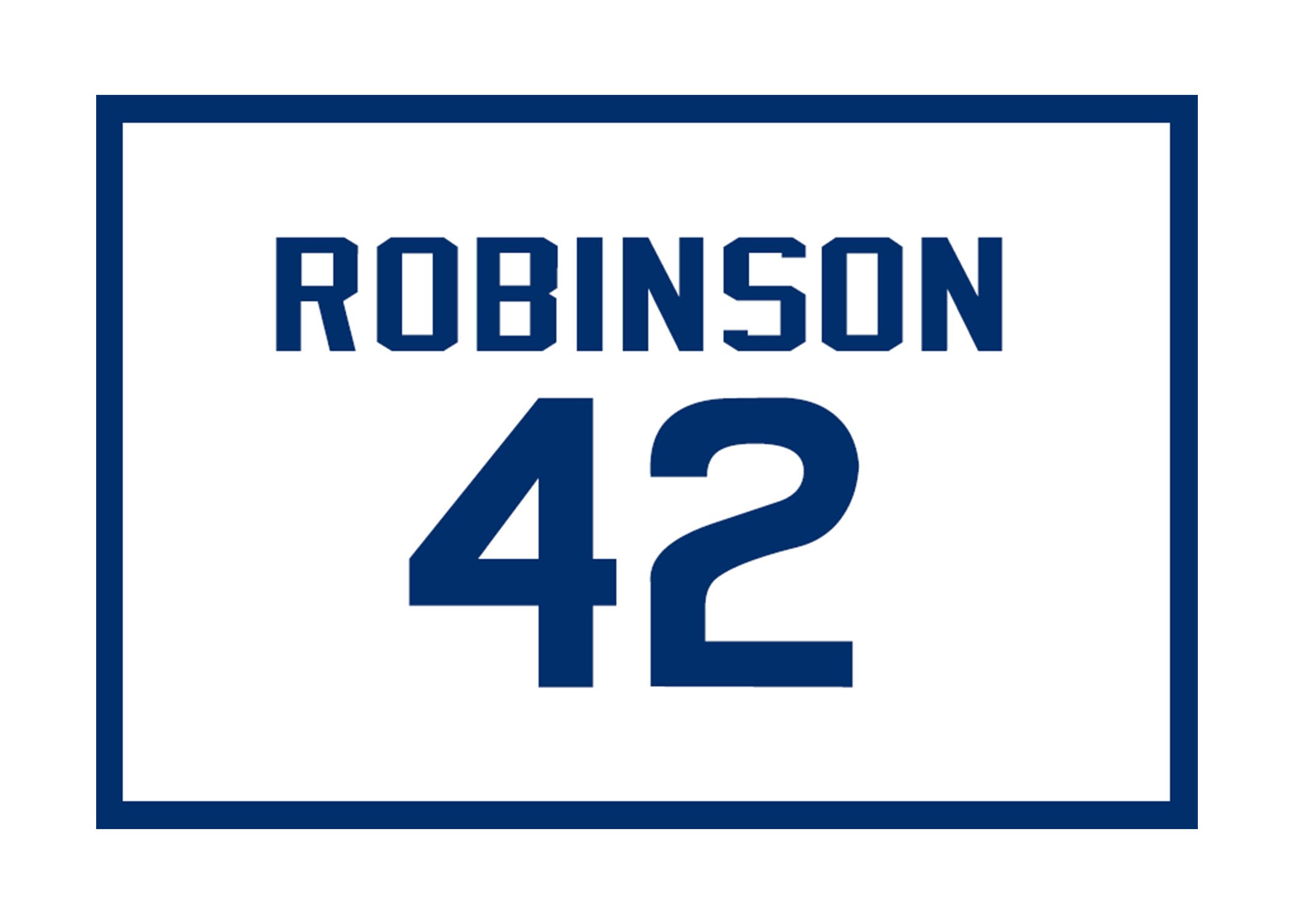 Jackie Robinson Retired Number Sticker Chicago 42 Etsy
