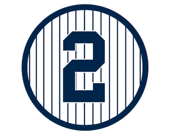 New York Retired Numbers Set | 24 Individual 3-inch Blue Circle Stickers