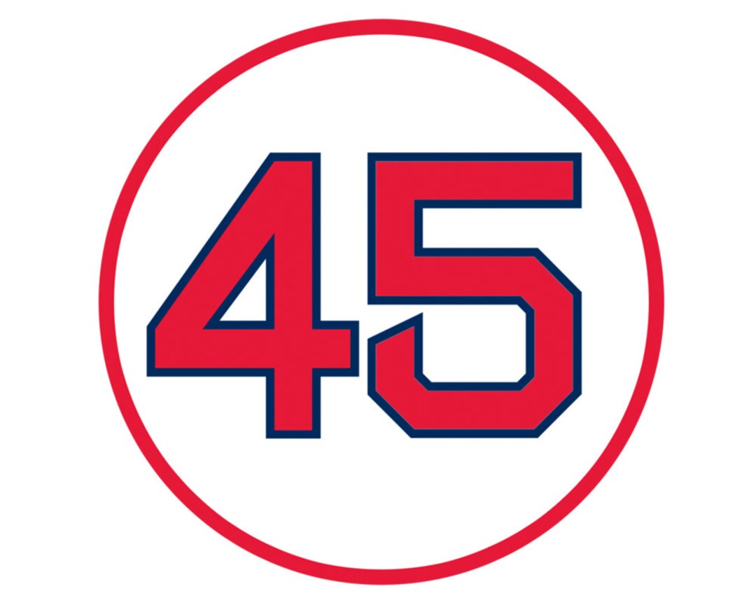 Pedro Martinez Retired Number Sticker Boston 45 - Etsy
