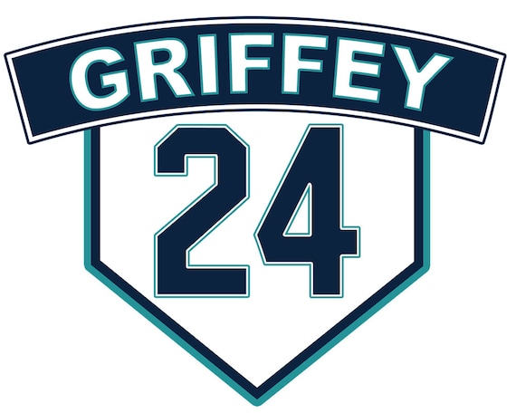 Ken Griffey Jr. Retired Number Sticker | Seattle #24