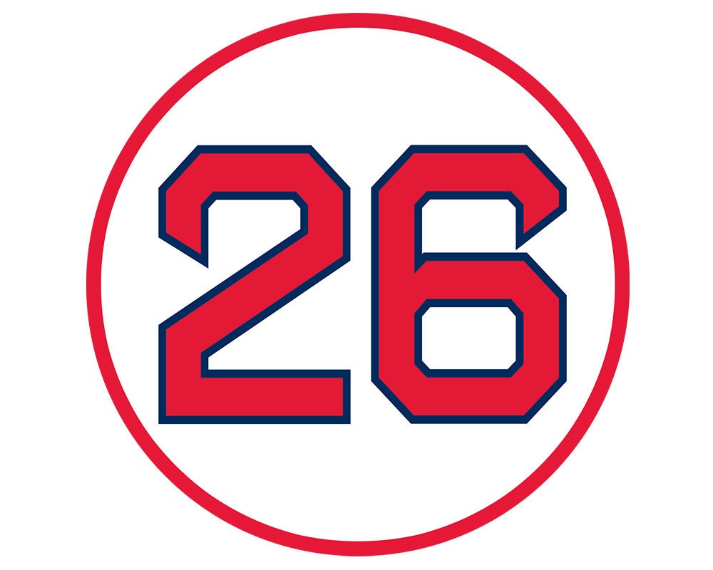 Wade Boggs Retired Number Sticker Boston 26 