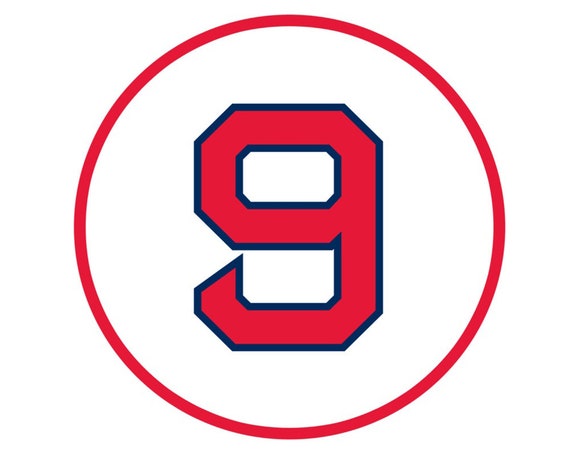 Retired Number Sticker Boston Red Sox 