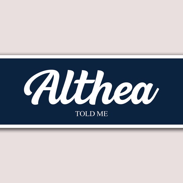 Grateful Dead | Althea Sticker | 9.5"x3"