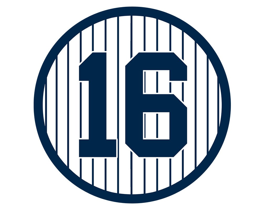 Whitey Ford Retired Number Sticker New York 16 Etsy